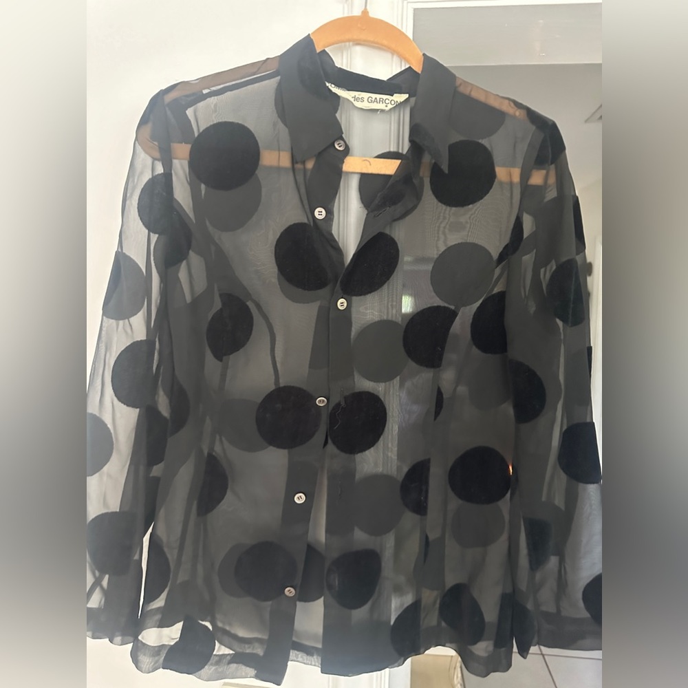 Commes deGarson see-through beautiful blouse